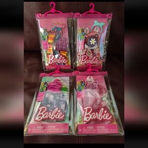 Barbie Outfits With Accessories X4 New&sealed (Lot Of 4)